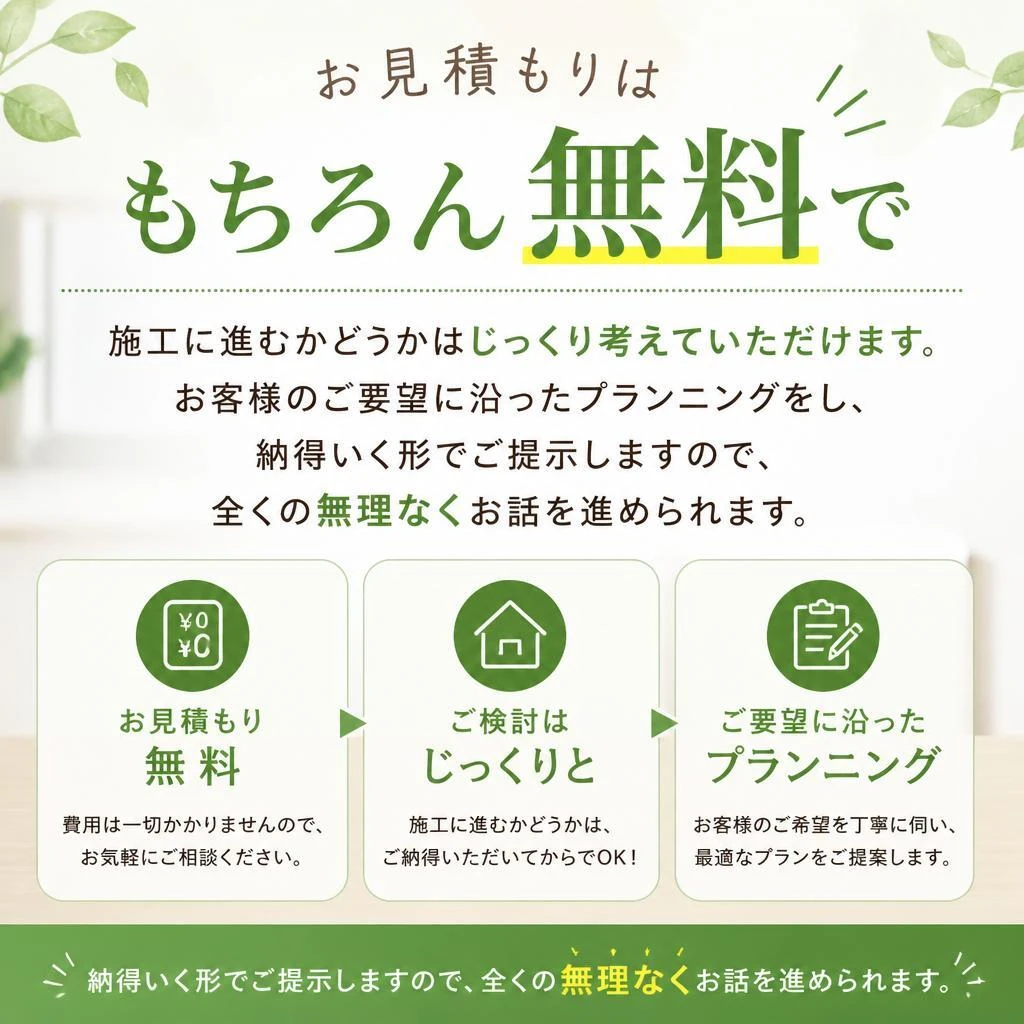 3. 無料見積もりで安心のサービス提供