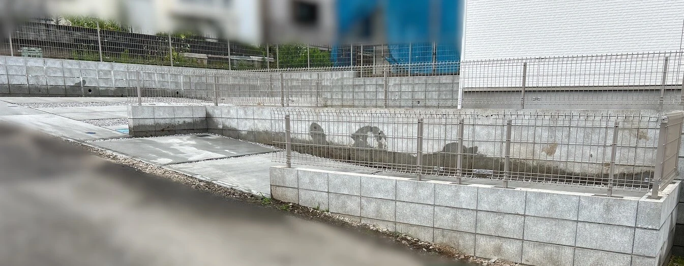 ブロックを活用した外構デザイン